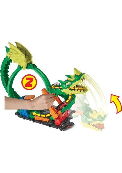 HDP03 Hot Wheels Ejderha ile Müdacele Pisti