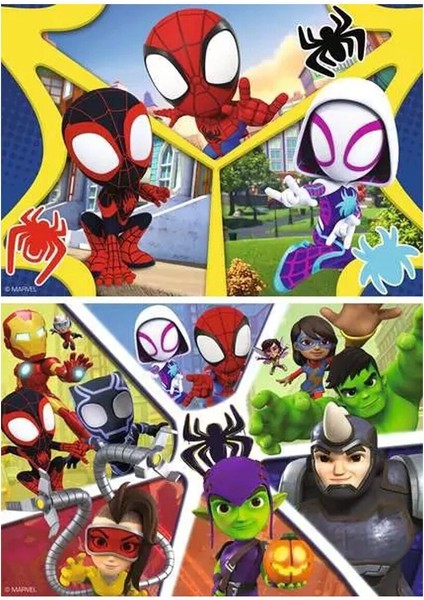 57290 Spidey And Amazing Friends 2X24 Parça Ravensburger Puzzle