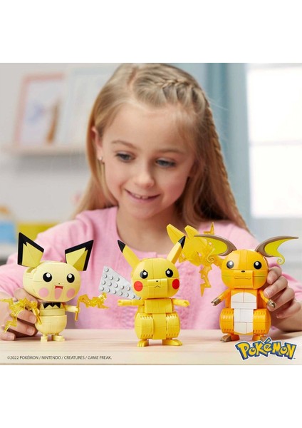 GYH06 Mega Pokemon - Pikachu Dönüşüm 3lüsü 621 Parça