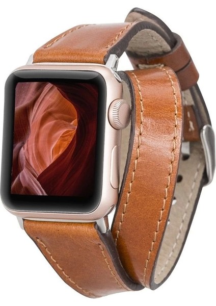 Apple Watch Uyumlu Deri Kordon 42-44-45MM Slim Dt Qua