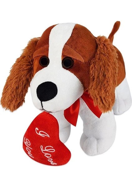 62876 Peluş 20 cm Kalpli Köpek