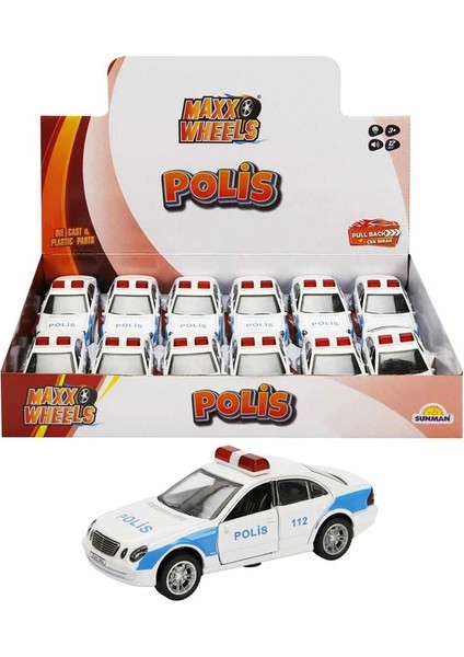 S01003427 Mxx Dc 1/32 Araba Polis Ses/ışık -Sun