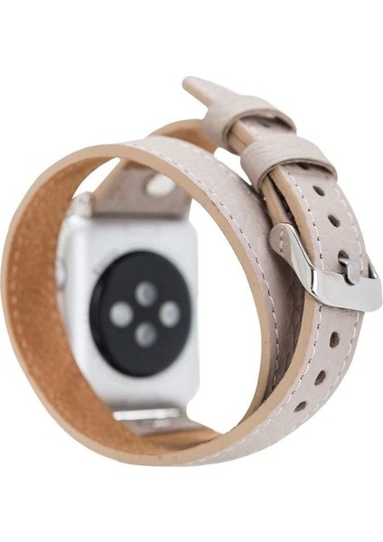 Apple Watch Uyumlu Deri Kordon 38-40-41MM Slim Dtst Erc3