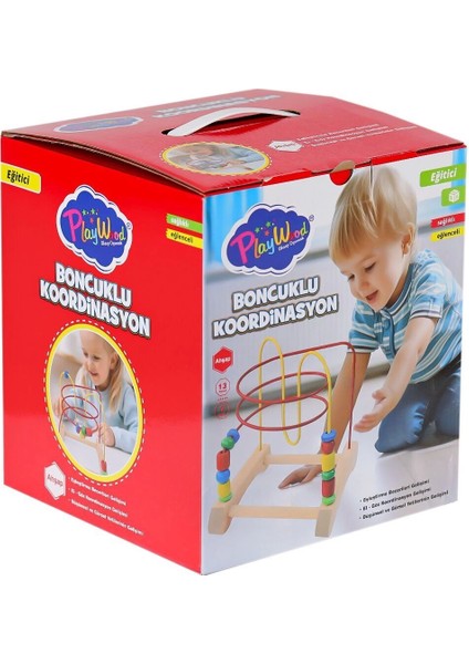 ONY-410 Ahşap Boncuklu Koordinasyon -Onyıl Oyuncak
