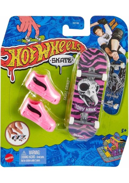 HGT46 Hot Wheels Skate Parmak Kaykay ve Ayakkabı Paketleri