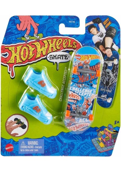 HGT46 Hot Wheels Skate Parmak Kaykay ve Ayakkabı Paketleri