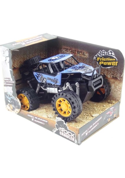 Rock Crawler Metal Büyük Sürtmeli Arazi Aracı Mavi