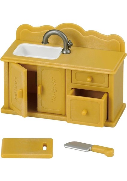 5151 Sylvanian Families Mutfak Lavabo Seti (Figürler Dahil Değildir) +3 Yaş