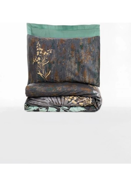 Cotton Box Çift Kişilik Saten Nevresim Takımı Clorasa Mint
