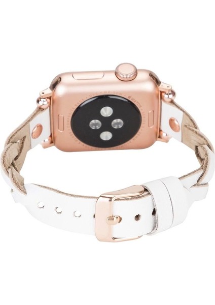 Apple Watch Uyumlu Deri Kordon Wanda 38-40-41MM Rt F3