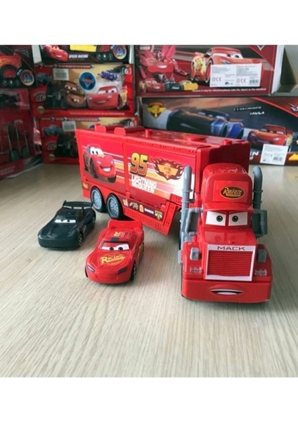 Cars Şimşek Mcqueen Oyuncak Mc Tır Kapakları Açılabilen 2 Arabalı Sn 1022995
