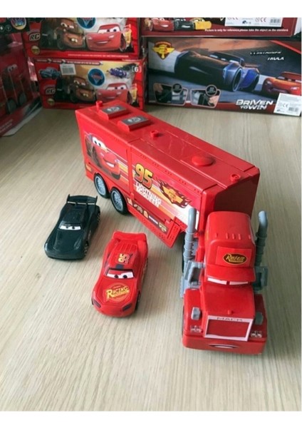 Cars Şimşek Mcqueen Oyuncak Mc Tır Kapakları Açılabilen 2 Arabalı Sn 1022995