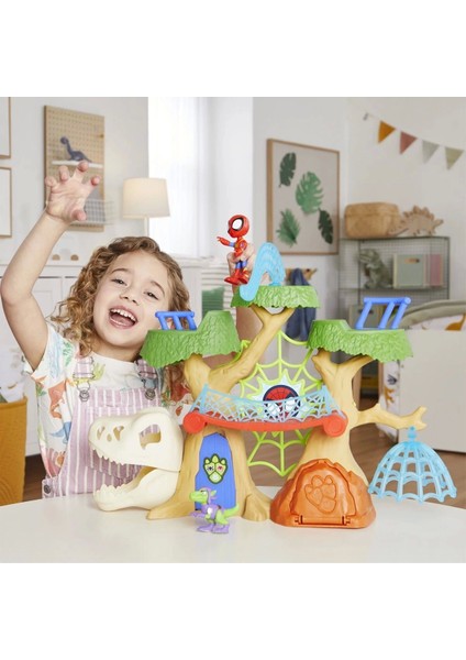 F9477 Spidey ve Inanılmaz Arkadaşları - Dino Webs Ağaç Evi Set