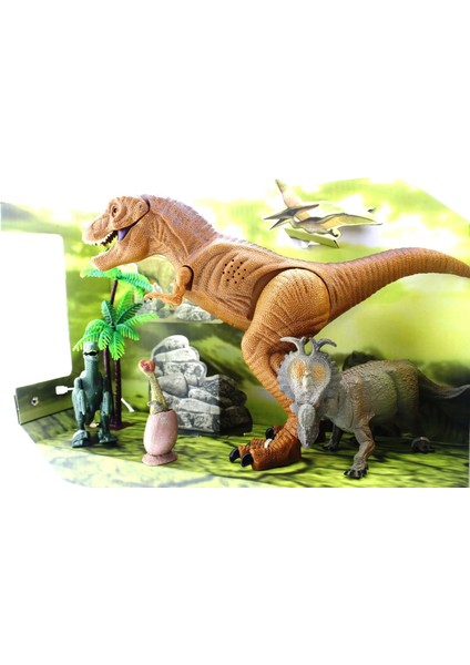 4lü Sesli Dinozor Oyun Seti