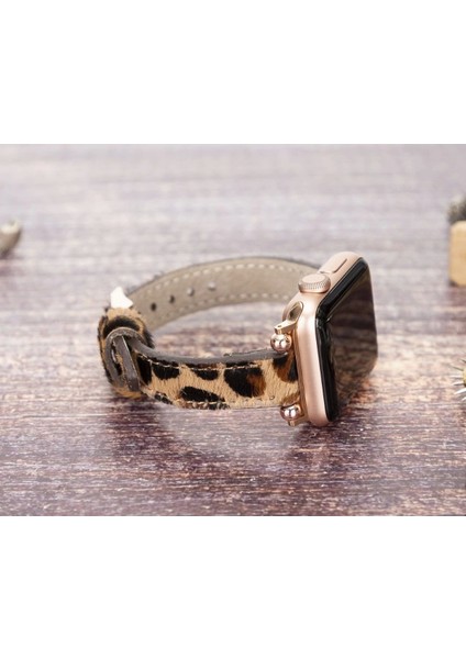 Apple Watch Uyumlu Deri Kordon 38-40-41MM Ferro LEO1N