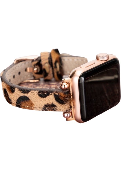 Apple Watch Uyumlu Deri Kordon 38-40-41MM Ferro LEO1N