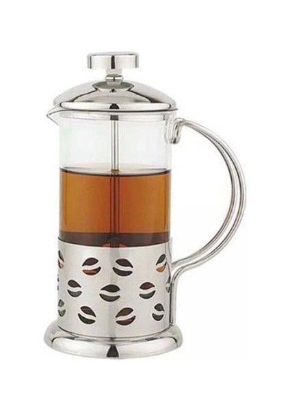Çelik Kulplu Cam French Press - 350 ml