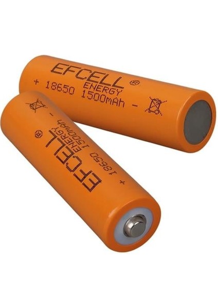 3.7 Volt 1500 Mah Şarj Edilebilir Li-Ion 18650 Başlıklı Pil