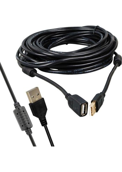 PM-11955 USB 2.0 Siyah Chipset 10 Metre USB Uzatma Kablosu modelleri