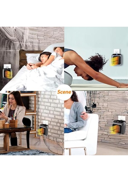 PM-26513 800 Watt Priz Tipi Uzaktan Kumandalı Taşınabilir Isıtıcı (Zamanlayıcı - Otomatik Kapanma) modelleri