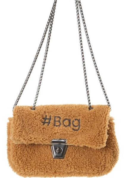 Baghashtag Krem Siyah Mini Peluş Çanta