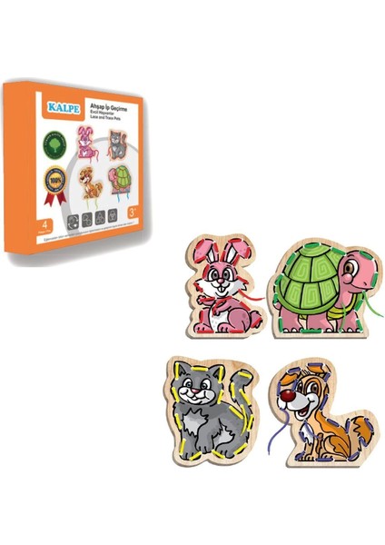 KAL-1019-1020 Chiva, Ahşap Ip Geçirme- Safari Hayvanlar