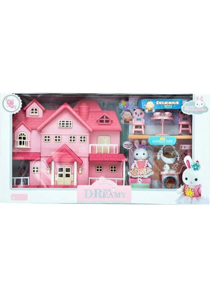 Bay Dreamy Villa ve Evcil Hayvanlı Mini Tavşan Oyun Seti
