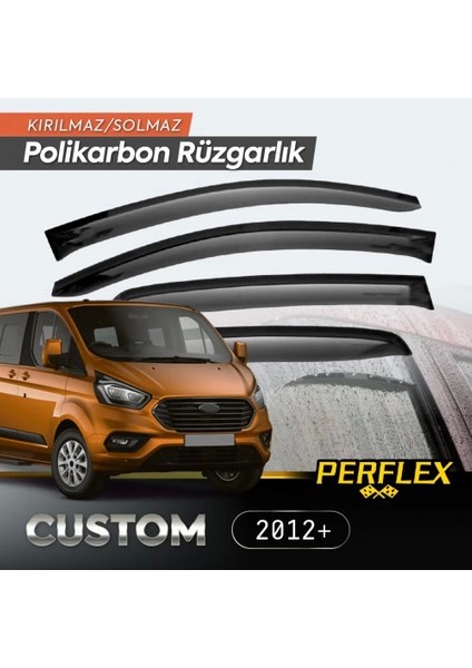 Ford Custom 2012+ Cam Rüzgarlığı V2 Düz