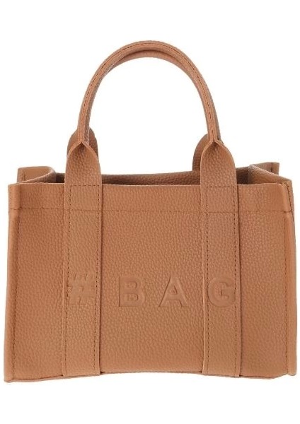 Baghashtag Kahverengi Deri Mini Tote Çanta