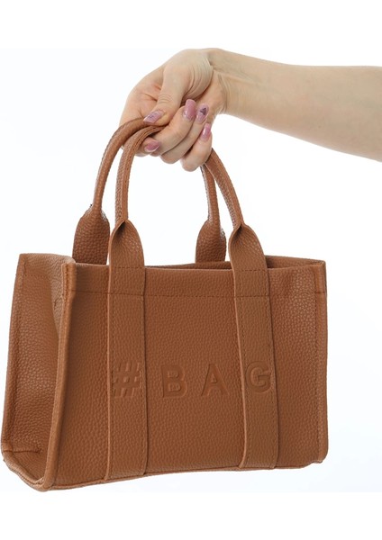 Baghashtag Kahverengi Deri Mini Tote Çanta fırsatları