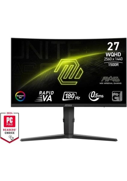 Msı 27 Va 275CQRF Qd E2 0.5ms 180HZ Hdmı-Dp Kavıslı Gamıng Monitör 2560X1440