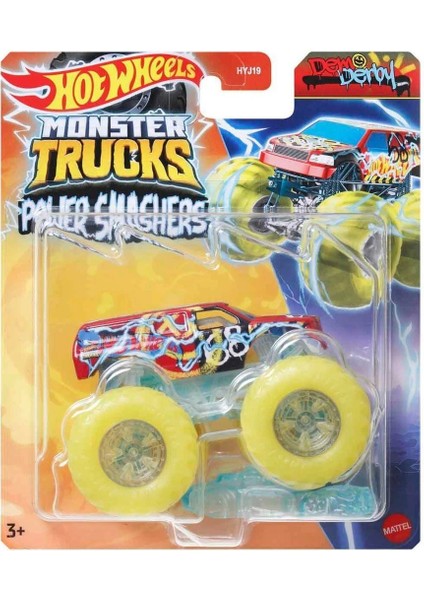 HYJ19 Hot Wheels Monster Trucks Power Smashers 1:64 Arabalar