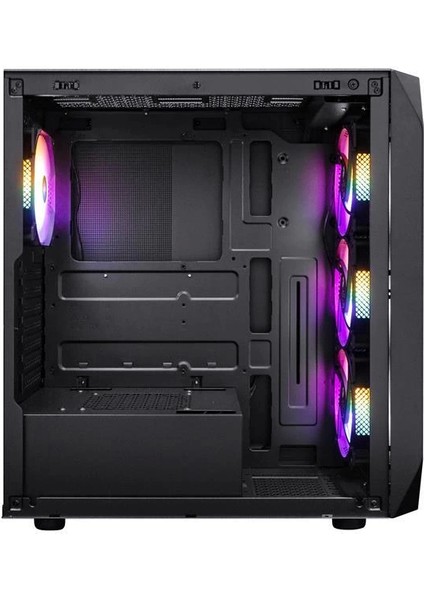 1st Player Arıya Ay7 Siyah 650W 80+ Argb 4X12CM Fan Temperli Cam Mesh USB 3.0 Atx Kasa