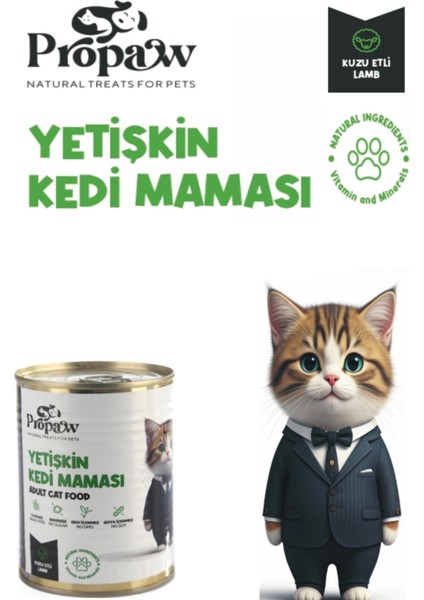 Kedi Yaş Mama Konserve Jöleli Premium Parça Etli Yemek Ciğerli / Tavuklu / Kuzulu / Balıklı 4'lü Set