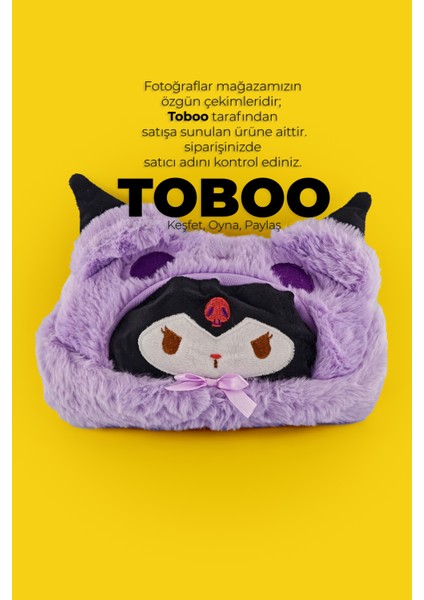 Sanrio Kuromi & My Melody Kawaii Peluş Kalemlik-Kalem Kutusu | Makyaj Çantası & Organizer