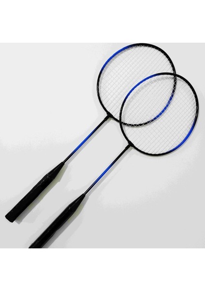 Çantalı Bedminton Seti 2 Raket 6 Top Badminton Seti Mavi Renk modelleri