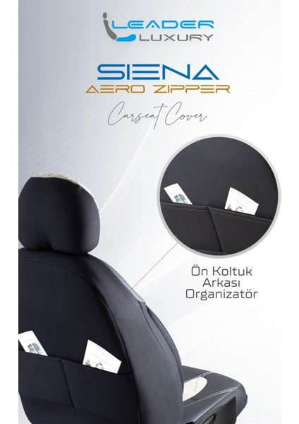 Nissan Skystar Uyumlu Lüx Yarı Deri Oto Koltuk Kılıfı Ön Arka Takım Cyrstal Bej Siyah fırsatları