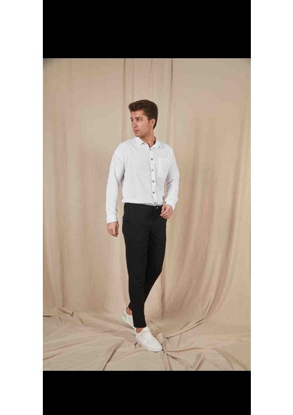 Erkek Slim Fit Yeni Sezon Jogger Pantolon Likralı