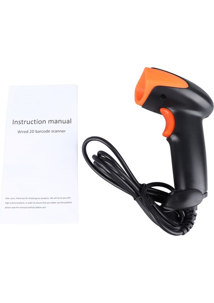 1d 2d Barkod Tarayıcı Kablolu Çok Işlevli Qr Kod Tarayıcı Okuyucu Depo Süpermarket Teslimatı Için (Yurt Dışından)