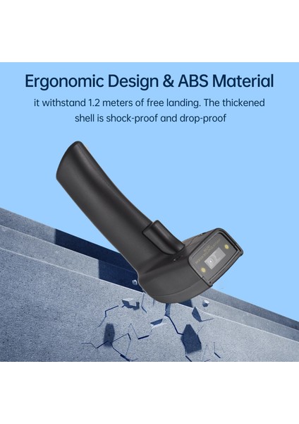 Barkod Tarayıcı USB Tak ve Çalıştır Taşınabilir El Tipi Barkod Okuyucu Süpermarket Perakende Kütüphanesi Için 1d Kablolu ve 2.4g Kablosuz (Yurt Dışından)