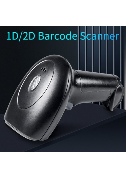 Barkod Tarayıcı USB Bağlantısı Kablolu 1d 2d Barkod Tarama Okuyucu Standlı Market Depo Kütüphane Için (Yurt Dışından)