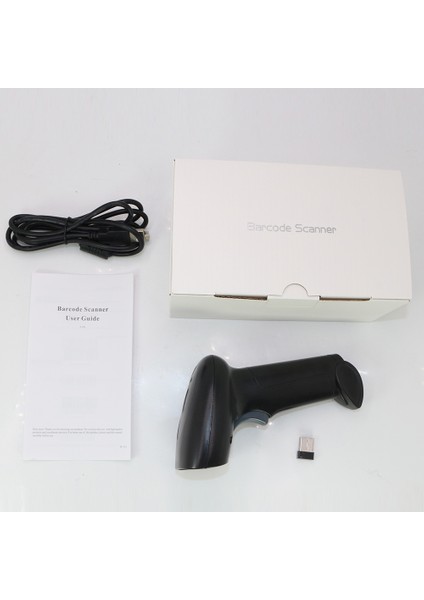 2d 1d Barkod Tarayıcı 2.4g Kablosuz USB Kablolu Bağlantı El Tipi Barkod Okuyucu Manuel Tetik/otomatik Sürekli Tarama Desteği Ekran Kodu Windows Android Mac ile Uyumlu Süpermarket Için (Yurt Dışından)