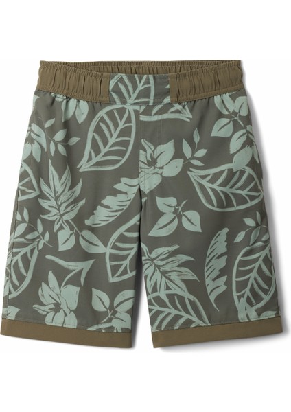 Sandy Shores printed Çocuk Deniz Şortu