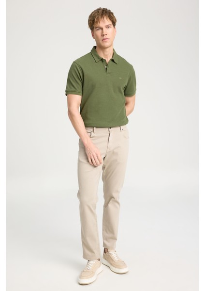 Texas Authentic Slim Fit Dar Kesim Normal Bel Bej Esnek Pantolon fiyatları