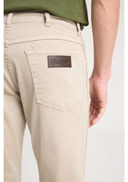 Texas Authentic Slim Fit Dar Kesim Normal Bel Bej Esnek Pantolon