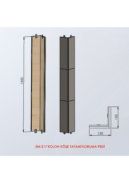 Tatami Kolon Köşe Koruma Pedi