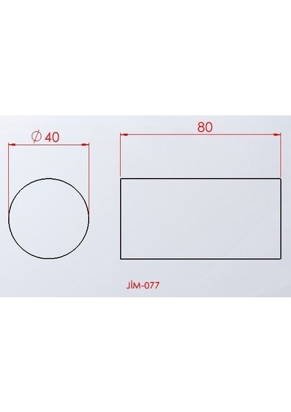 Silindir Minder 40X80 cm