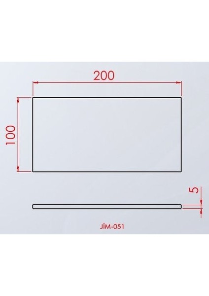 Standart Jimnastik Minderi Kumaş Mavi 100X100X5