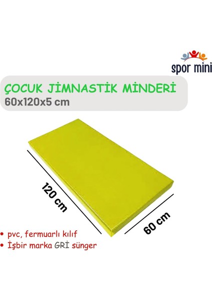 Jimnastik Minderi Sarı 60X120