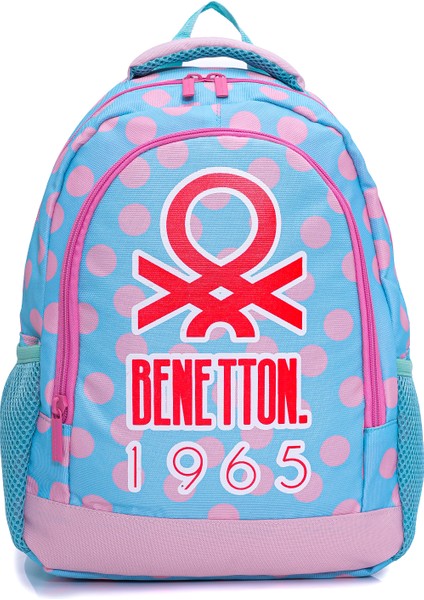 Benetton 13014'3'LÜ Çift Gözlü Puantiye Desenli Kız Çocuk Okul Çantası Seti fiyatları